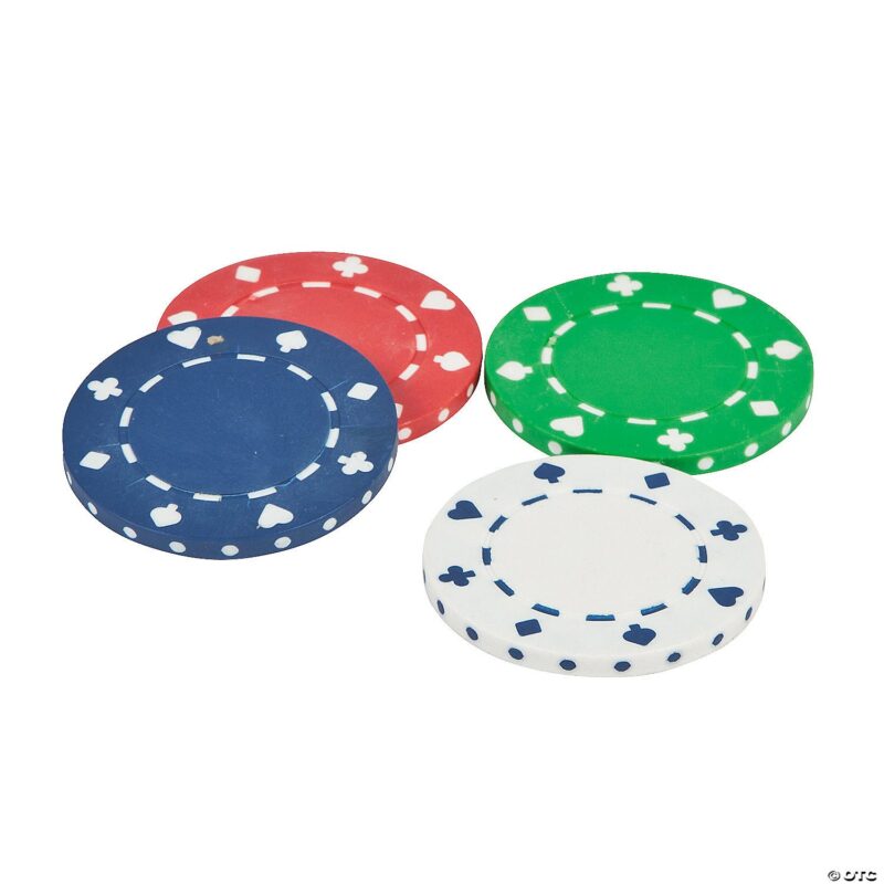 Plastic Poker Chips - 1200 Pieces (12 Units)