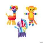 Rainbow Stuffed Animals - 120 Pieces