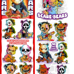 Scare Bears Vending Stickers – 300 Pieces