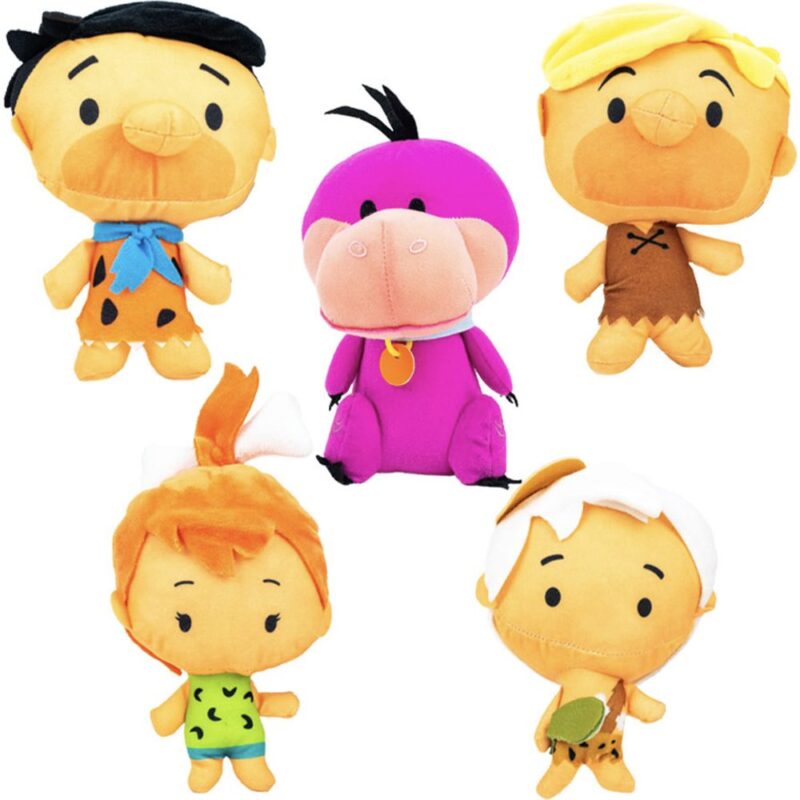 120-piece case of 8-inch Flintstones Chibi Plush toys, ideal for arcade and redemption prizes.