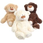 20-Inch Jumbo Teddy Bears - Assorted Colors (6 Pieces)