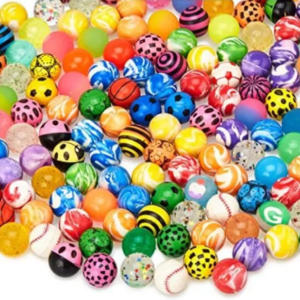 27mm Assorted Superballs Mix - 200 Units/Bag | High-Bounce Balls for Vending Machines & Party Favors