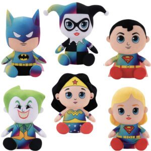 48-piece case of 10-inch DC Comics Big Head Gradient Plush toys, ideal for arcade prizes and redemption counters