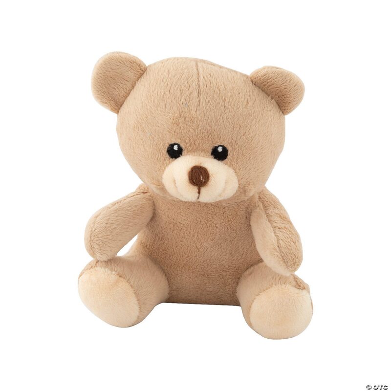 6-Inch Beige Teddy Bears | Bulk 120-Piece Plush Toy Pack