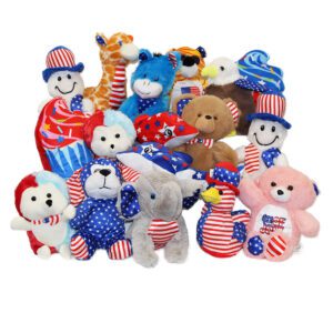 7-9 Inch Patriotic Plush Mix – 150 PACK