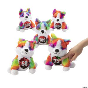 9-inch Sequin Jackpot Corgi Plush with Flip Sequin Belly"