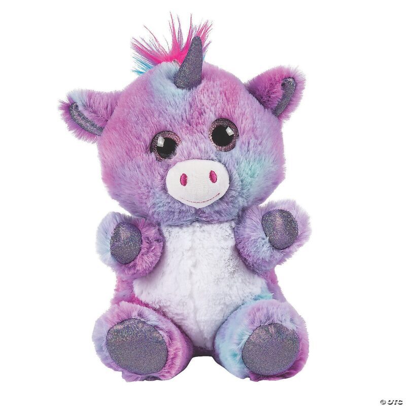 9-inch Sherbert Plush Unicorn with Sparkle Eyes - 36 Pieces