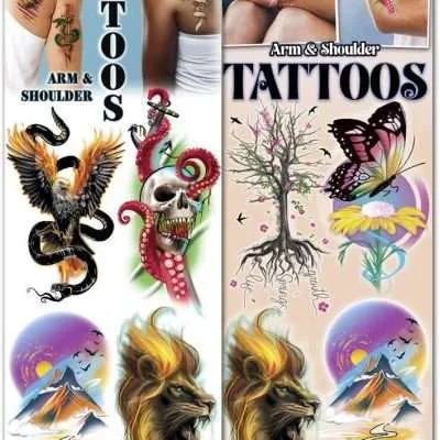 Arm & Shoulder #2 Temporary Vending Tattoos