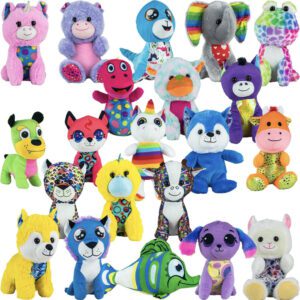 Assorted 9-11 Inch Stuffed Animal Toys - Plush Mix (80 Pieces)