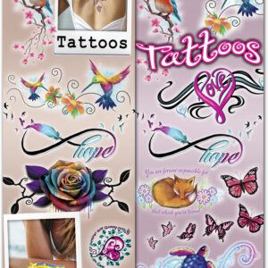 Girls Arm and Back Tattoos - 300 Count Collection