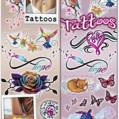Girls Arm and Back Tattoos - 300 Count Collection