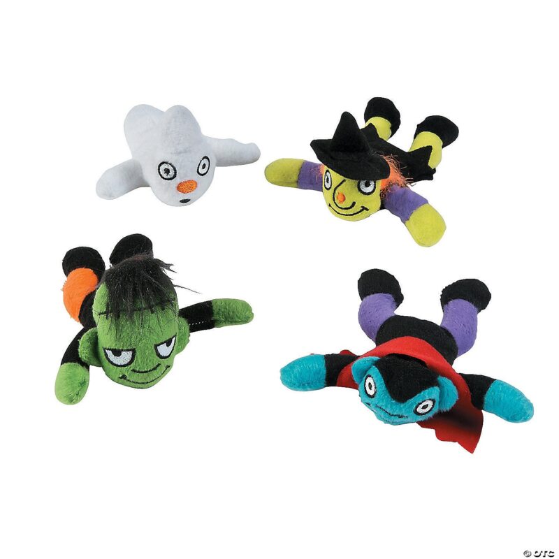 Mini Halloween Plush Monsters Assortment (72 Pieces) - Plush Bean Bag Toys