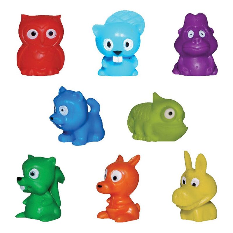 Mini-Malz Animal Figurines - 100 Assorted Pieces of Cute Collectible Creatures