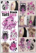 Pink & Black Tattoos Series 13 - 300 Count