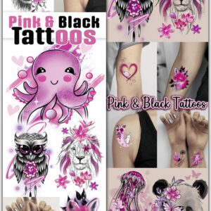 Pink & Black Tattoos Series 13 - 300 Count