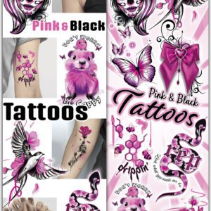 Pink & Black Tattoos Series 14 (300 Count) - Bulk Vending Supplies