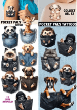 Pocket Pals Tattoos (300 Count)