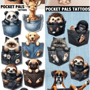 Pocket Pals Tattoos (300 Count)