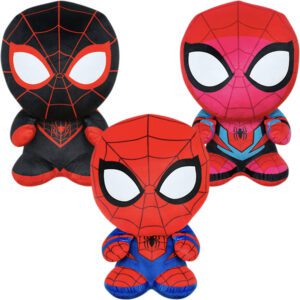 11-Inch Spider-Man Mashems Plush (48 pcs) in assorted styles, ideal for crane machines and arcade redemption prizes.