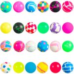 32MM bounce ball mix, 1,000 pieces in assorted cool colors and patterns, perfect for bulk vending machines and crane games.