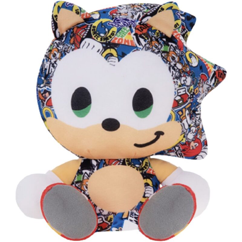 6-Inch Sonic Big Head Sticker Bomb Plush - Assorted Characters