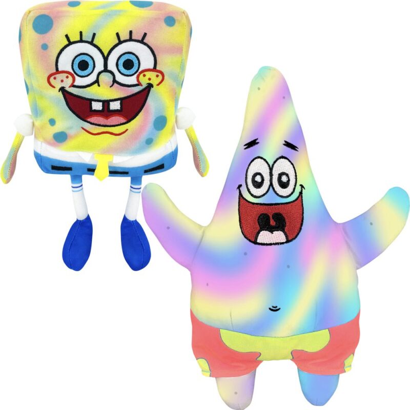 6.5-Inch Tie-Dyed SpongeBob & Patrick Plush - Assorted Styles