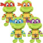 8.5-Inch Teenage Mutant Ninja Turtles Plush – 144 Pieces Featuring Leonardo, Donatello, Raphael, and Michelangelo for Arcade Prizes