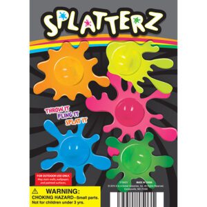 Splatterz Balls (28mm) in 1.1in capsules – sticky, fun splatter balls perfect for outdoor play and vending machines, 250 pcs per bag.