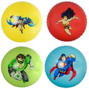 18-Inch DC Comics Jumbo Knobby Balls - Batman, Superman, Wonder Woman