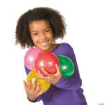 Assorted 5-Inch Vinyl Spike Balls - Inflated to 5 Inches - Durable Vinyl