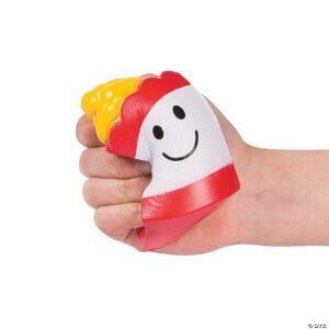 Assorted Movie Theater Treat Slow-Rising Foam Squishies in Popcorn, Hotdog, Ice Cream, and Soda Designs