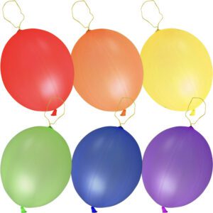 Assorted Punch Balloons - 100 Pieces - Bright Colors - Inflated to 20 Inches