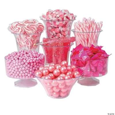 Assorted pink candy for candy buffets – 1,698 pieces and 11 lbs. of candy for parties and events 2