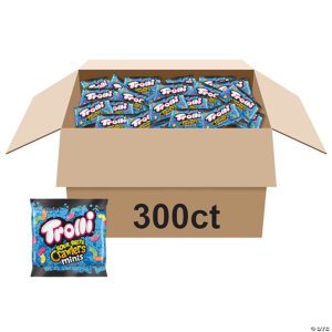 Bulk Trolli Sour Brite Crawlers Minis Candy Packs – 37.5 lbs (300 Packs)