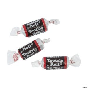 Bulk pack of 2058 individually wrapped Tootsie Roll Midgees, 30 pounds of chocolate candy perfect for parties, parades, and candy buffets.