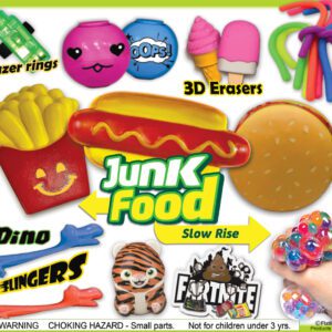 Junk Food Doody Toys & More Mix #3 – Assorted Vending Toys in 2-Inch Capsules