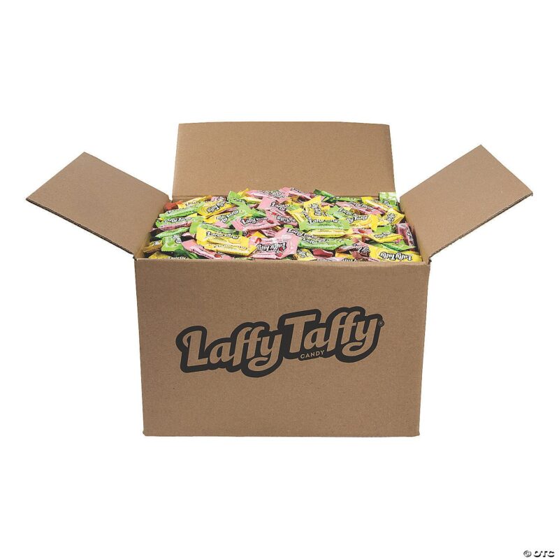 Laffy Taffy Bulk Candy Mix with 1,463 pieces in assorted flavors, individually wrapped, ideal for parties and Halloween (28.8 lbs)