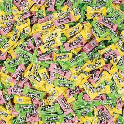 Laffy Taffy Bulk Candy Mix with 1,463 pieces in assorted flavors, individually wrapped, ideal for parties and Halloween (28.8 lbs)