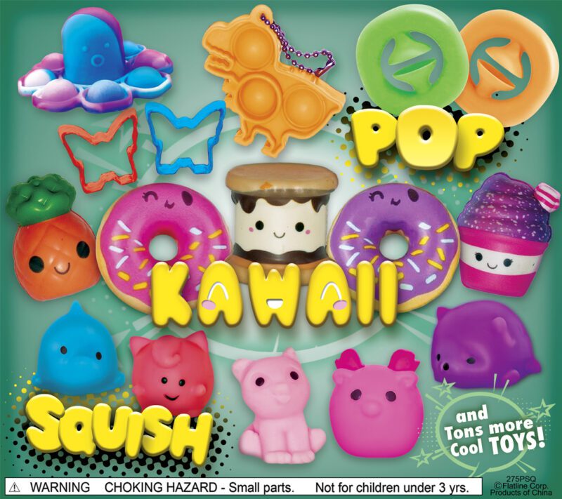 Popper Kawaii Squish Toy Mix – 2-Inch Assorted Capsule Toys