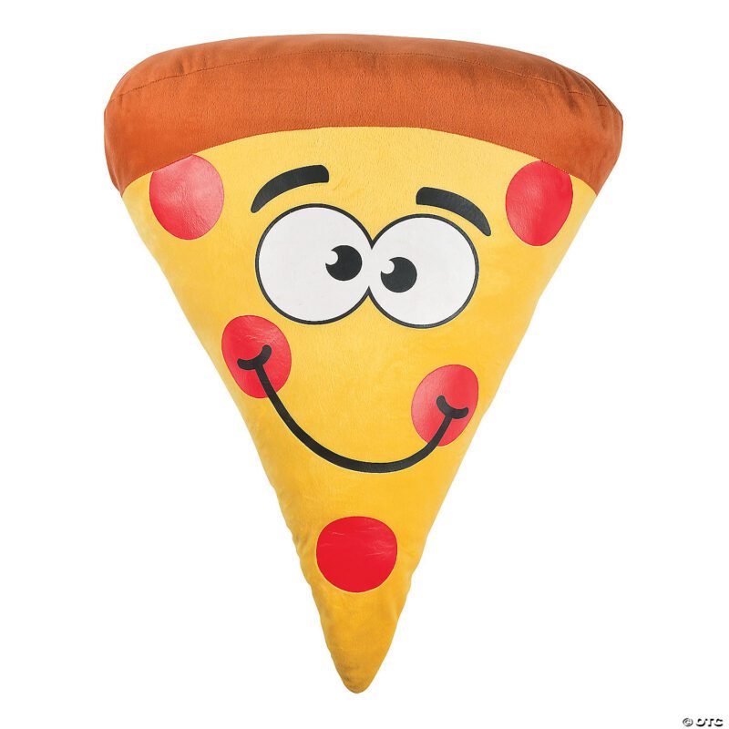 Set of 8 - 30-Inch Giant Plush Pizza Slice Smiling