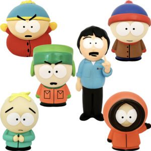 South Park Vinyl Figures 12 Pieces Assorted - Eric Cartman, Kenny McCormick, Kyle Broflovski, Stan Marsh, Butters, Randy Marsh