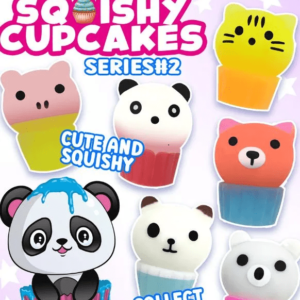 Squishy Cupcakes in 2-inch Capsules – 250 Pieces Series 2 Assortment for Vending Machines