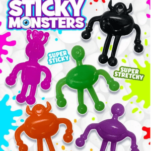 Sticky Monsters in 1-inch Capsule - Assorted Colors | 250 Pieces Bulk Vending Toys