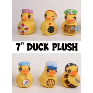 120-Piece Duck Plush Collection with Pirate Theme