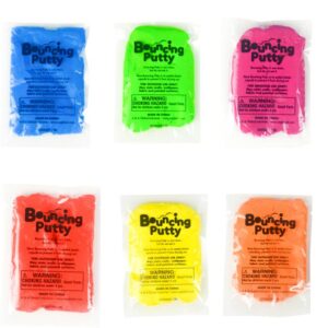 Assorted Color Bouncing Putty in 2-Inch Capsules - 250 Pieces