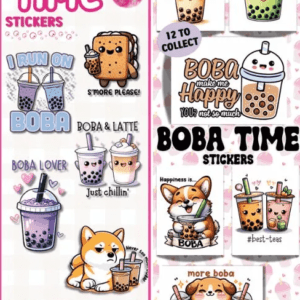 Boba Time Stickers