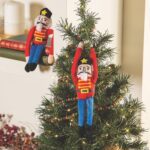 Hanging Plush Nutcracker Ornaments with Velcro hands