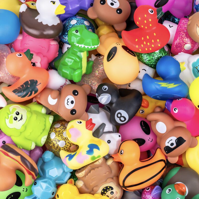 Rubber Animal & Duck Crane Mix 500 Pieces Assorted Prizes