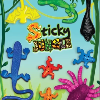 Sticky Jungle Toys – 1-Inch Vending Capsules with Stretchy Animals