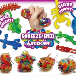 Squeeze & Stick Water Pet Mix – Bulk Sensory Prizes for Kids, Vending, and Parties